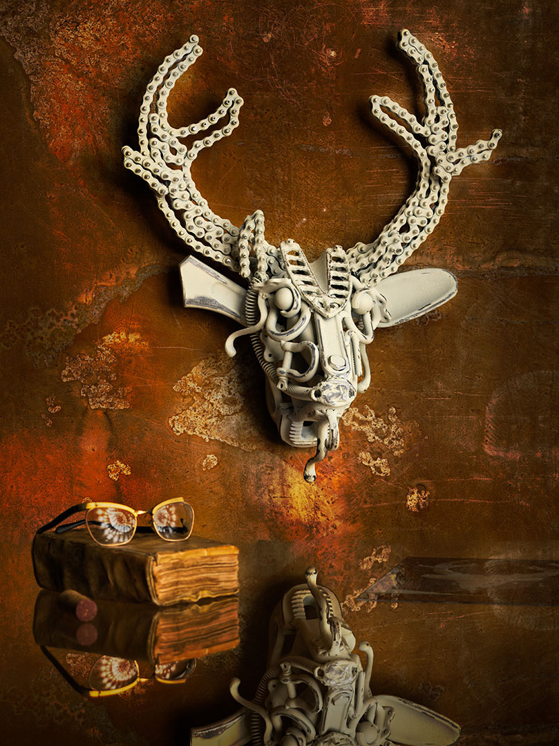 Dearhead-metal-art - conceptuele en artistieke foto, Bemelman.nl